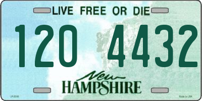 NH license plate 1204432