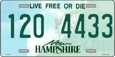 NH license plate 1204433
