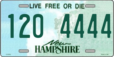 NH license plate 1204444