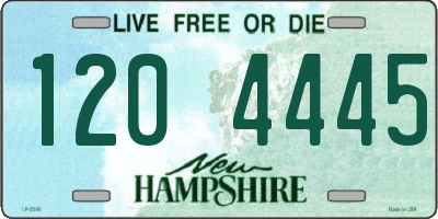 NH license plate 1204445