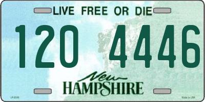 NH license plate 1204446