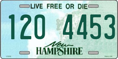 NH license plate 1204453