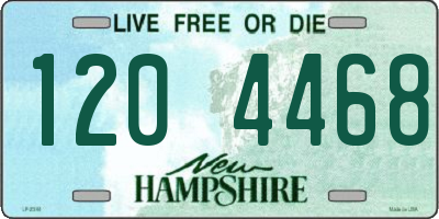 NH license plate 1204468