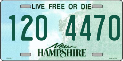 NH license plate 1204470
