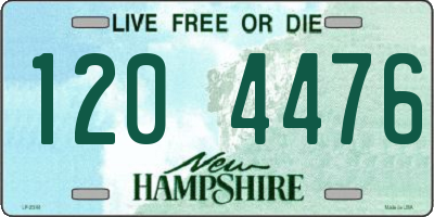 NH license plate 1204476