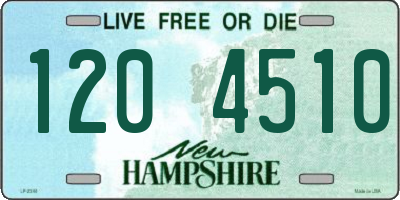 NH license plate 1204510