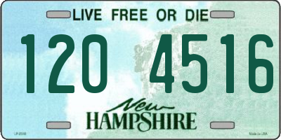 NH license plate 1204516