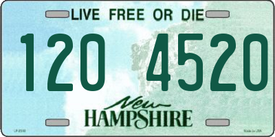 NH license plate 1204520