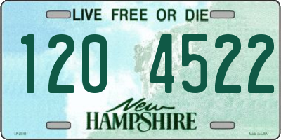 NH license plate 1204522