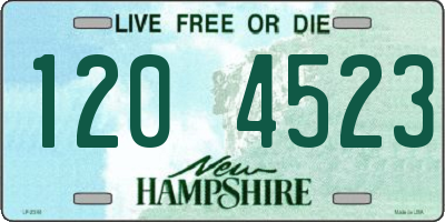 NH license plate 1204523