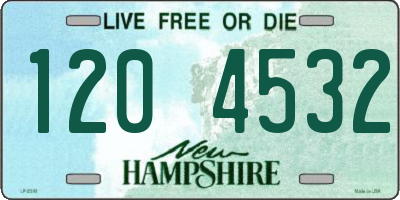 NH license plate 1204532