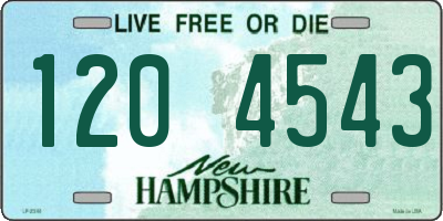 NH license plate 1204543