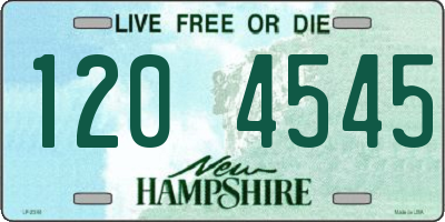 NH license plate 1204545