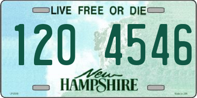 NH license plate 1204546