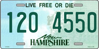 NH license plate 1204550