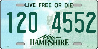 NH license plate 1204552