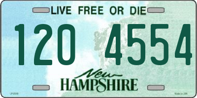 NH license plate 1204554
