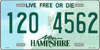 NH license plate 1204562