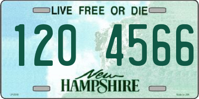 NH license plate 1204566