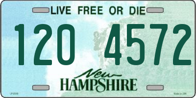 NH license plate 1204572