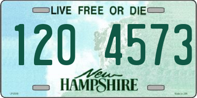 NH license plate 1204573