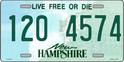 NH license plate 1204574