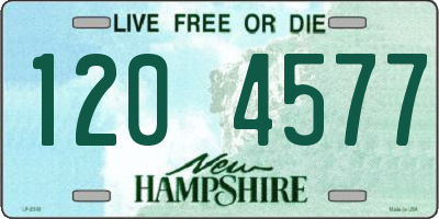 NH license plate 1204577