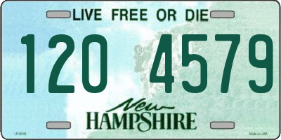 NH license plate 1204579