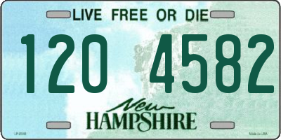 NH license plate 1204582