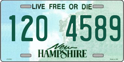 NH license plate 1204589