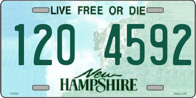 NH license plate 1204592