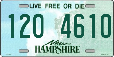NH license plate 1204610