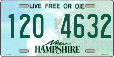 NH license plate 1204632