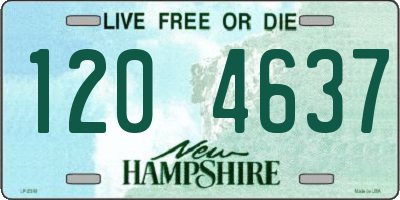 NH license plate 1204637