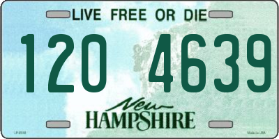 NH license plate 1204639