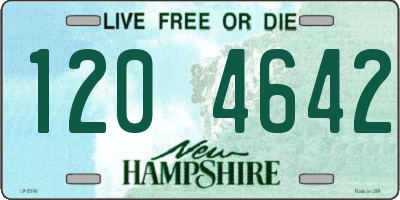 NH license plate 1204642