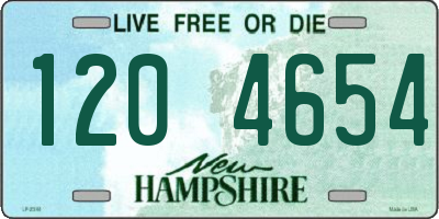 NH license plate 1204654