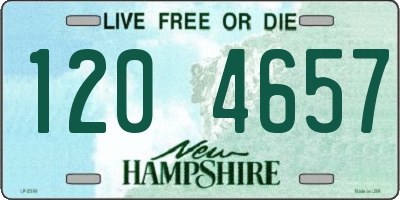 NH license plate 1204657