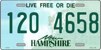 NH license plate 1204658