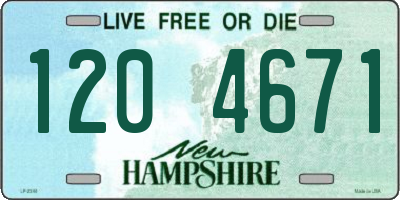 NH license plate 1204671