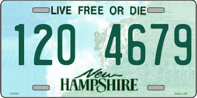NH license plate 1204679