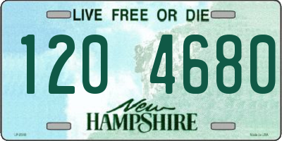 NH license plate 1204680
