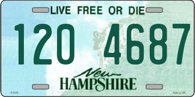 NH license plate 1204687