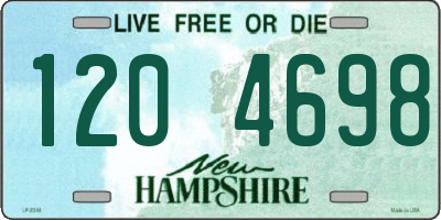 NH license plate 1204698
