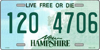NH license plate 1204706