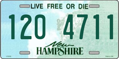 NH license plate 1204711