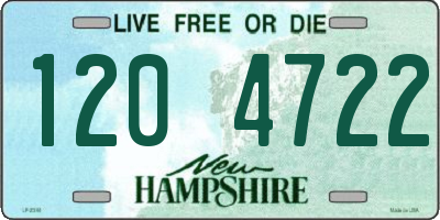 NH license plate 1204722