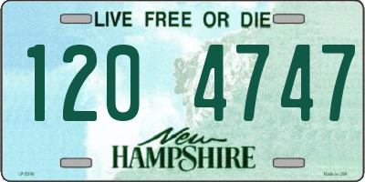NH license plate 1204747