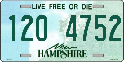 NH license plate 1204752