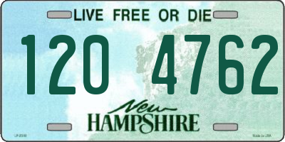 NH license plate 1204762